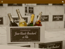 Tablet Screenshot of champagne-bouchard.com